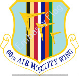 60th Air Mobility Wing Unit Flag