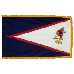 American Samoa indoor flag with fringe