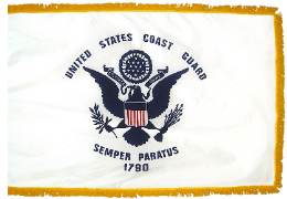 Coast Guard embroidered flag