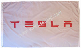 Tesla Motors custom flag