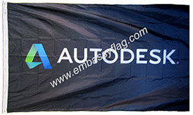 Autodesk custom nylon flag