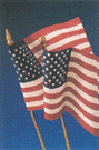 USA gravemarker flags