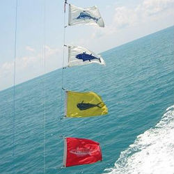 Charter boat fish flags