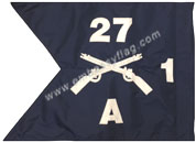 Infantry guidon sewn