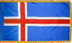 Iceland indoor flag