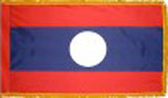 Laos indoor flag