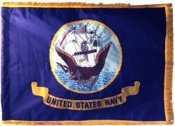US Navy Organizational embroidered flag