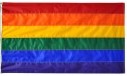 Ranbow boat flag