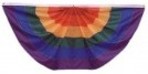 Rainbow LGBT Pride Pleated Fans