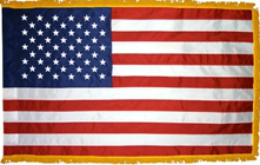 USA flag, embroidered rayon