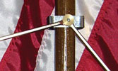 Flag Spreader, pole clamp