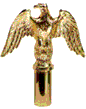 Golden Eagle Pole Ornament