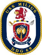 USS Milius ship crest