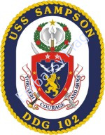 USS Sampson ship crest