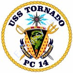 USS Tornado ship crest