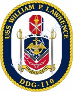 USS William P. Lawrence ship crest