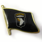 Airborne flag lapel  pin