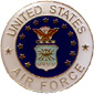 Air Force flag lapel pin