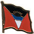 Antigua Barbuda flag lapel pin