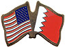 Bahrain / USA friendship flag lapel pin