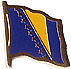 Bosnia Herzegovina flag lapel pin