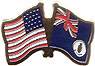 Cayman Islands / USA friendship flag lapel pin