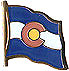 Colorado flag lapel pin