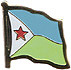 Djibouti flag lapel pin