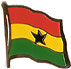 Ghana flag lapel pin