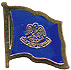 Louisiana flag lapel pin