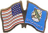 Oklahoma friendship flag lapel pin