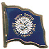 South Dakota flag lapel pin