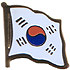 South Korea flag lapel pin