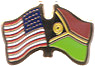 Vanuatu / USA friendship flag lapel pin